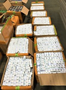 Part of a 1 million + pill seizure of counterfeit Viagra, December 2020 (Source: LA/Long Beach CBP)