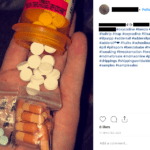 Caption: Pills for sale social media
Source: Instagram post uploaded September 12, 2018