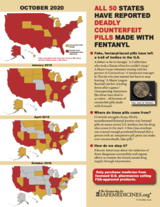 All 50 states have reported counterfeit pills made with fentanyl, October 2020