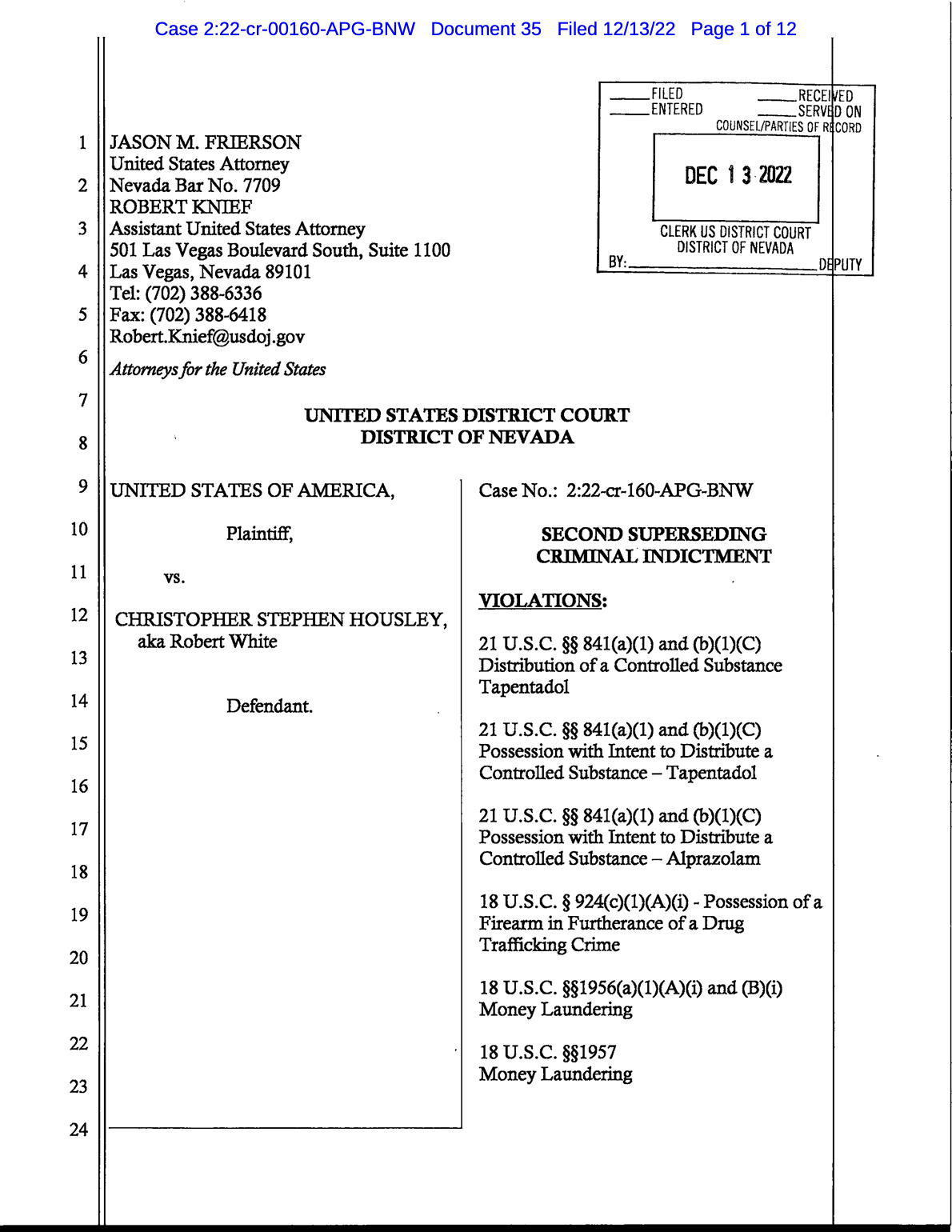 Housley Superseding Indictment