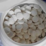 Close up of counterfeit oxycodone seized in Ontario, CA, June 2020