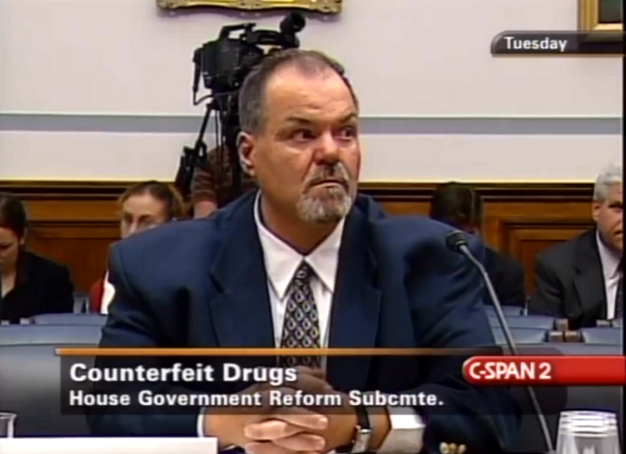 Timothy's father testifying, November 2005.<br>(Source: C-Span)