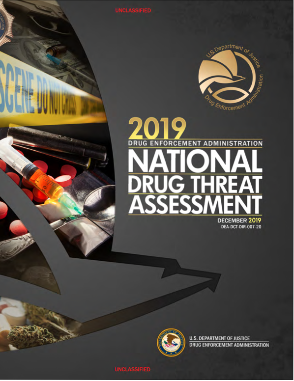 <a href="https://www.dea.gov/documents/2020/01/30/2019-national-drug-threat-assessment">Here's last year's <em>Drug<br> Threat Assessment</em> .</a>