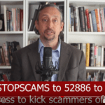 Still from the May 6 2020 COVID scams video