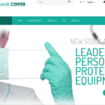 Screenshot of facemaskcenter.com homepage