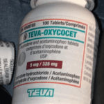 100 count bottle of Teva-Oxycocet