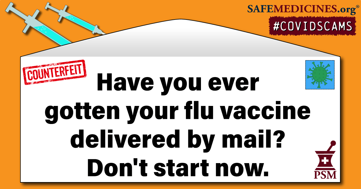 Have you even gotten your flu vaccine delivered by mail? Don't start now.