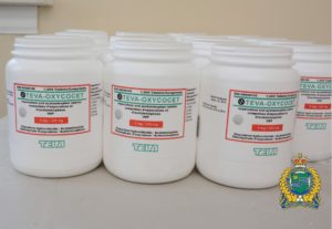 Counterfeit Tevo Oxycocet bottles