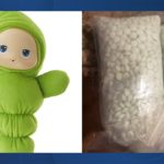 glow worm toy and pills