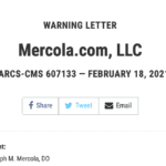 Screenshot of FDA warning letter