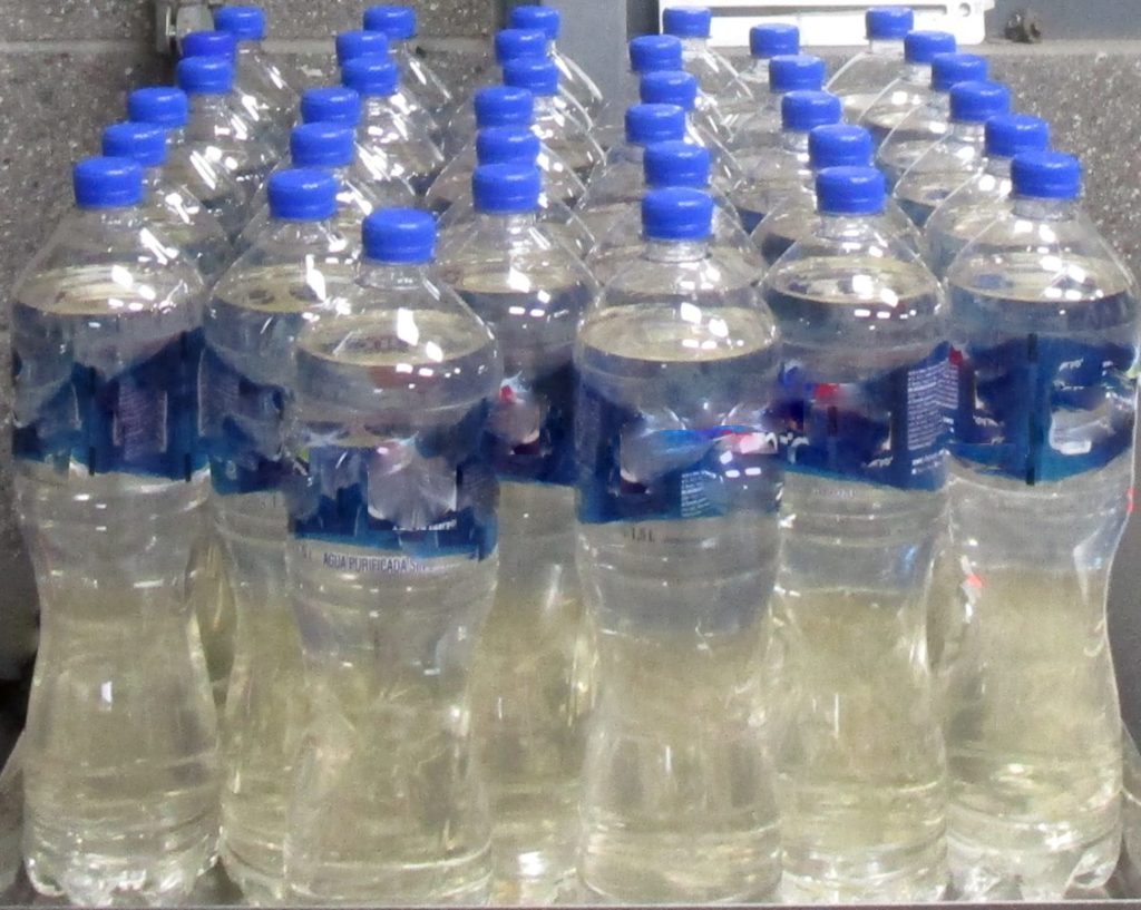 Liquid meth hidden in water bottles. https://www.latimes.com/california/story/2021-01-08/liquid-meth-water-bottles-drug-sniffing-dog