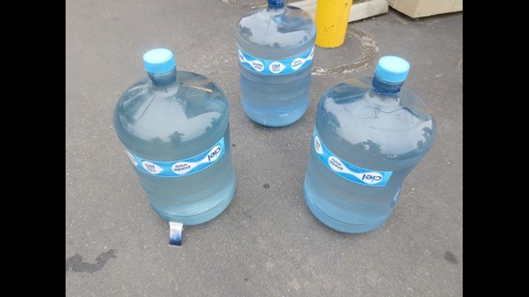 Way back in 2015 CBP caught an individual with liquid meth in these big office water jugs. (CBP)