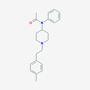 Structure of a fentanyl analogue. Source: <a href="https://pubchem.ncbi.nlm.nih.gov/compound/91736720">PubChem</a>