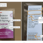 tweet showing flaws in packaging of fake Covifor