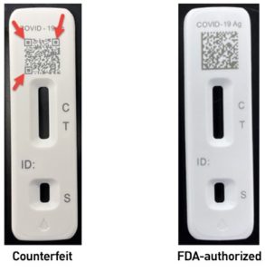 Comparison of two Covid test devices
