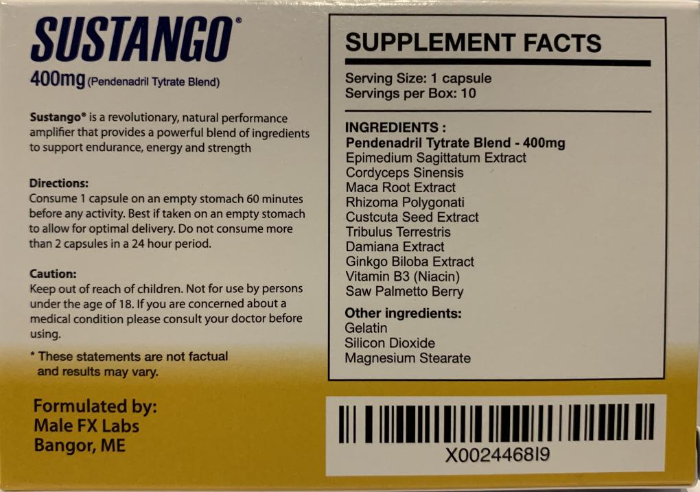 Sustango packaging back