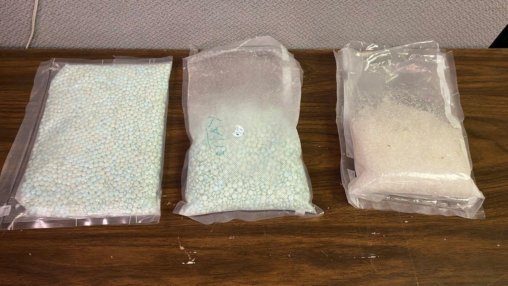 Alleged fentanyl pills seized in a barber shop, January 2023. Source: Tupelo Police Department