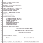 the first page of the sentencing memo in USA v Lindsay Marie Clark and Lindsay Clark MD Medical Corporation