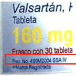 Close up of a medicine label