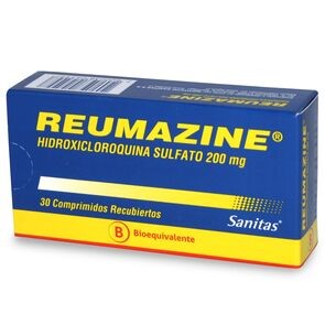 Blue and Yellow box labeled Reumazine