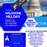 Flyer for Naloxone Hill Day 2024