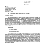 first page of a sentencing memo