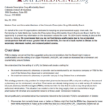 A thumbnail of the first page of our testimony.