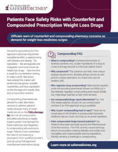 cover of flyer about compounded GLP-1 safety