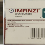 A vial and box labeled Imfinzi