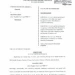 front page of filing