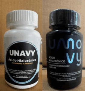 Bottles of products under recall