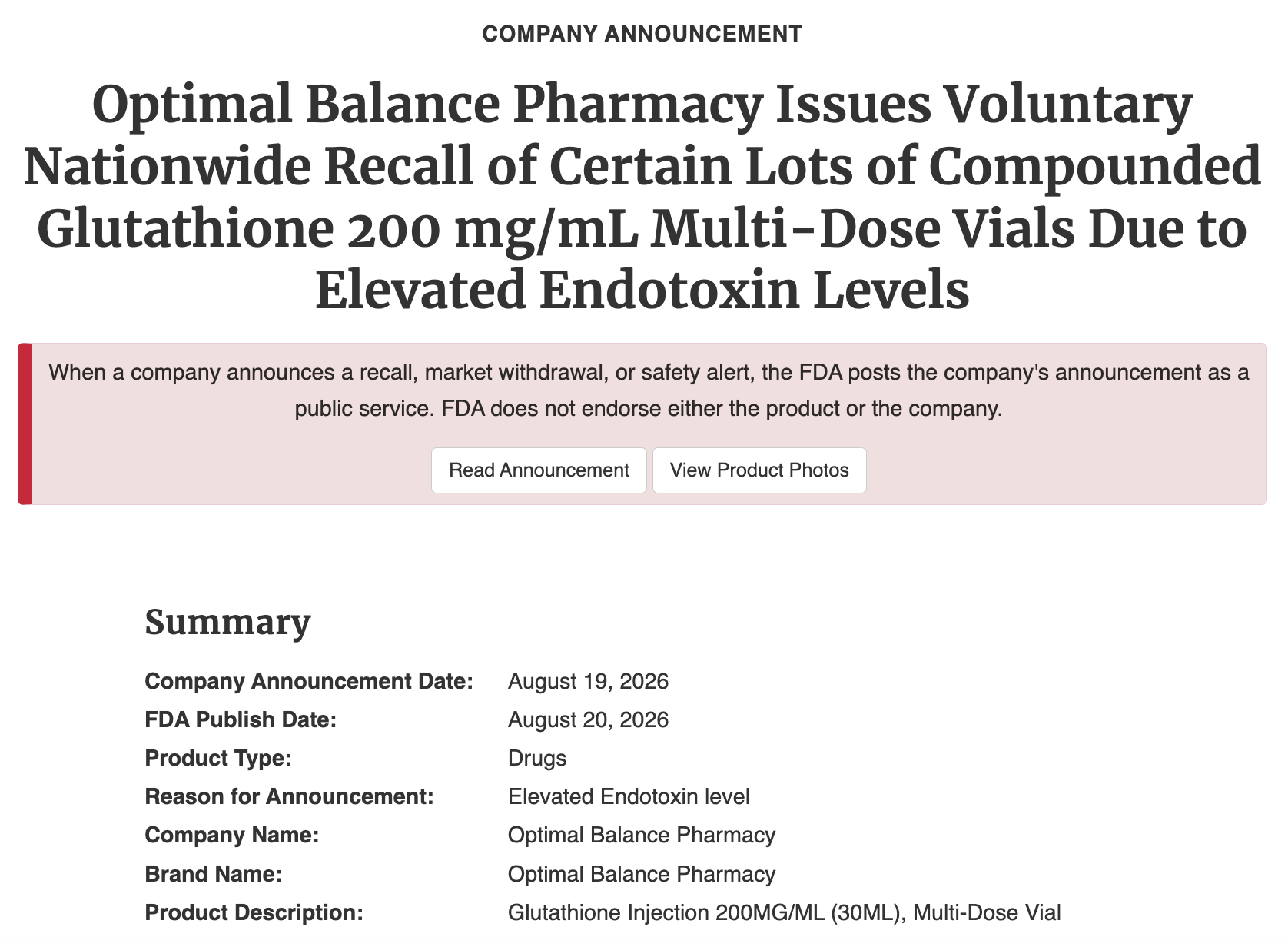 list of fda approved glutathione August 24, 2026: Study finds black market retatrutide is not as effective as the clinical trial versions – Partnership for Safe Medicines Vitamin Injection (vitamin B Baxium Health Science Size:2g - $57.03